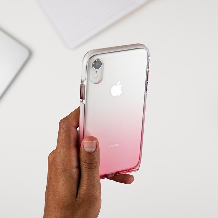 BodyGuardz Harmony Case featuring Unequal (Clear/Rose) for Apple iPhone Xr, , large